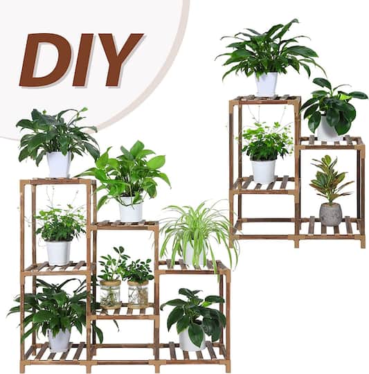 NEX™ 11 Shelf Wide Ladder Garden Plant Rack